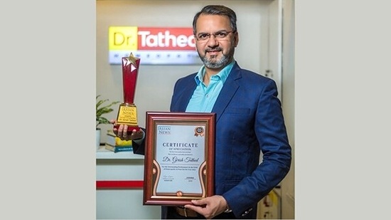The doctor was awarded for his excellence in the domain of homeopathy and years of successful practice