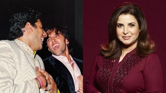 Farah Khan has shared a throwback picture of Abhishek Bachchan and Hrithik Roshan dancing at her sangeet.