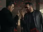 Ajay Devgn and Akshay Kumar in an ad for Vimal. Ajay Devgn and Akshay Kumar in an ad for Vimal.