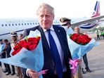 Prime Minister Boris Johnson arrives at the Sarda Vallabhbhai Patel International airport in Ahmedabad, in the state of Gujarat, India. Prime Minister Boris Johnson arrives at the Sarda Vallabhbhai Patel International airport in Ahmedabad, in the state of Gujarat, India.