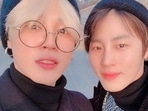BTS' Jimin and Ha Sung Woon will sing a duet for Our Blues. BTS' Jimin and Ha Sung Woon will sing a duet for Our Blues.