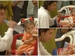 Saif Ali Khan with daughter Sara Ali Khan on the sets of his 1997 film Hamesha. Saif Ali Khan with daughter Sara Ali Khan on the sets of his 1997 film Hamesha.