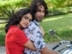 Shahid Kapoor and Mrunal Thakur in a still from Jersey.