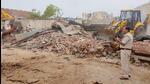The illegal godown belonging to former councillor Rajesh Kumar after it was razed in Ambala on Thursday. (HT Photo) The illegal godown belonging to former councillor Rajesh Kumar after it was razed in Ambala on Thursday. (HT Photo)