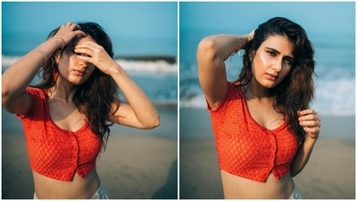 Fatima Sana Shaikh shared her pictures and tagged the people responsible for putting her look together. (Instagram/@lakshetamodgil)