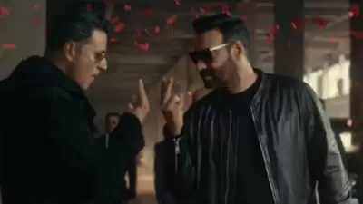 Ajay Devgn and Akshay Kumar in an ad for Vimal. Ajay Devgn and Akshay Kumar in an ad for Vimal.
