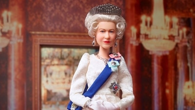 As per the pictures obtained by People magazine, the British monarch got her own Barbie doll in her likeness, inspired by one of her most iconic looks. (AFP) As per the pictures obtained by People magazine, the British monarch got her own Barbie doll in her likeness, inspired by one of her most iconic looks. (AFP)