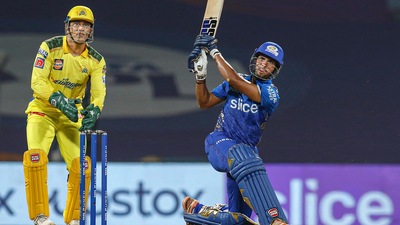 Tilak Varma of Mumbai Indians plays a shot during match 33 of Indian Premier League 2022 (PTI) Tilak Varma of Mumbai Indians plays a shot during match 33 of Indian Premier League 2022 (PTI)