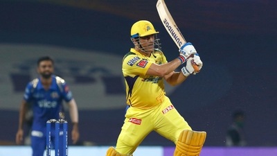 MS Dhoni of the Chennai Superkings during match 33 of Indian Premier League 2022 (PTI) MS Dhoni of the Chennai Superkings during match 33 of Indian Premier League 2022 (PTI)