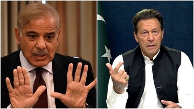 Pakistan prime minister Shehbaz Sharif and Imran Khan, Pakistan prime minister Shehbaz Sharif and Imran Khan,