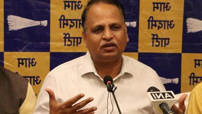 AAP’s Himachal election in-charge Satyendar Jain. (HT Photo)
