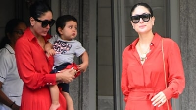 Kareena Kapoor's red mini dress for attending mom Babita's birthday is worth ₹37k: Check out pics here (HT Photo/Varinder Chawla) Kareena Kapoor's red mini dress for attending mom Babita's birthday is worth ₹37k: Check out pics here (HT Photo/Varinder Chawla)