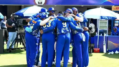 Mumbai Indians players ahead of their game against LSG. (IPL) Mumbai Indians players ahead of their game against LSG. (IPL)