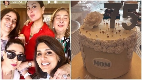 Kareena Kapoor and Karisma Kapoor celebrated mom Babita's 75th birthday.