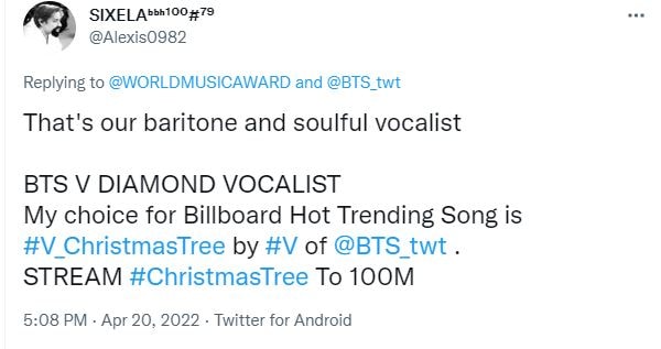 BTS fandom, ARMY, celebrated his achievement on Twitter.
