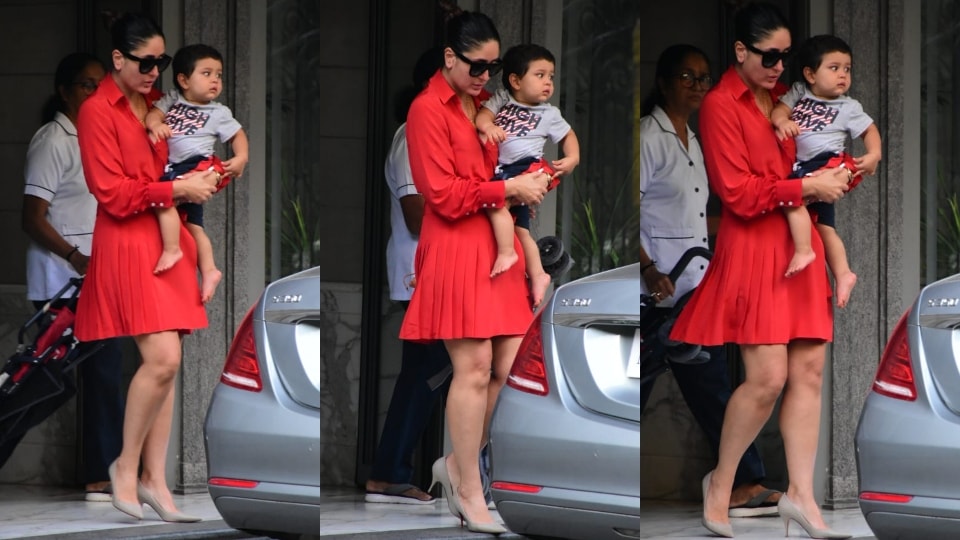 Kareena Kapoor Khan with her son Jeh Ali Khan. (HT Photo/Varinder Chawla) Kareena Kapoor Khan with her son Jeh Ali Khan. (HT Photo/Varinder Chawla)