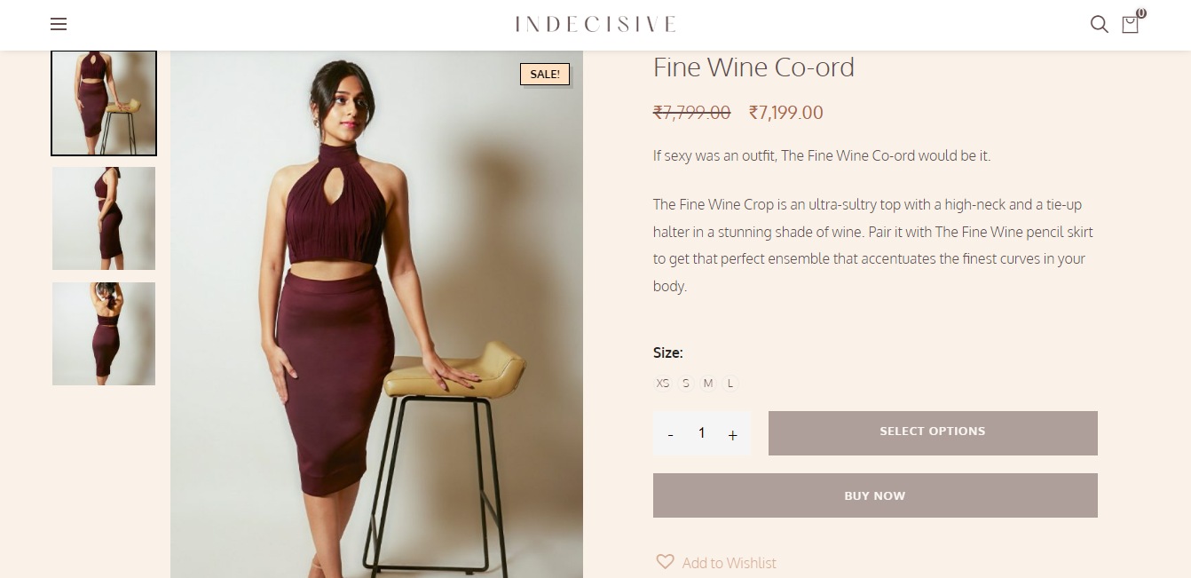 Price of the crop top and skirt set Rakul Preet Singh wore for the photoshoot.&nbsp; (wearindecisive.com)