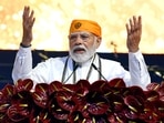 New Delhi, Apr 21 (ANI): Prime Minister Narendra Modi addressing at the 400th Parkash Purab celebrations of Sri Guru Teg Bahadur, at Red Fort in Delhi on Thursday. (ANI Photo)(ANI) New Delhi, Apr 21 (ANI): Prime Minister Narendra Modi addressing at the 400th Parkash Purab celebrations of Sri Guru Teg Bahadur, at Red Fort in Delhi on Thursday. (ANI Photo)(ANI)