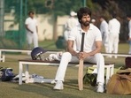 Jersey movie review: Shahid Kapoor in a still from the movie. Jersey movie review: Shahid Kapoor in a still from the movie.