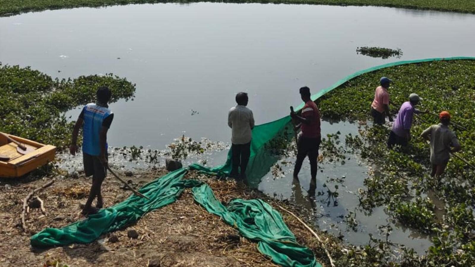 Pashan lake cleanup underway in Pune