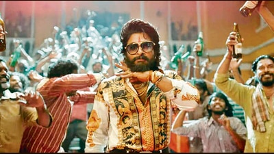 Allu Arjun in Pushpa: The Rise. “Pushpa isn’t a flower. It is fire,” he says in the film. Allu Arjun in Pushpa: The Rise. “Pushpa isn’t a flower. It is fire,” he says in the film.