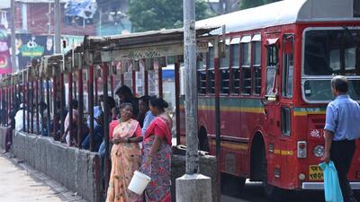 BEST bus employees from various depots protest against non-payment of salaries for the last three months, outside Bandra bus depot on Friday. (Vijay Bate/HT Photo) BEST bus employees from various depots protest against non-payment of salaries for the last three months, outside Bandra bus depot on Friday. (Vijay Bate/HT Photo)