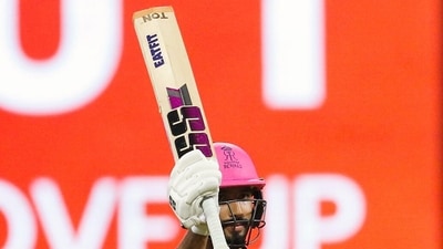 Rajasthan Royals Devdutt Padikkal celebrates his half century during an Indian Premier League 2022 (ANI) Rajasthan Royals Devdutt Padikkal celebrates his half century during an Indian Premier League 2022 (ANI)