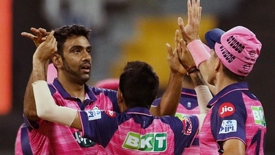 Rajasthan Royals Ravichandran Ashwin celebrates the dismissal of Delhi Capitals Prithvi Shaw during an Indian Premier League 2022 (ANI) Rajasthan Royals Ravichandran Ashwin celebrates the dismissal of Delhi Capitals Prithvi Shaw during an Indian Premier League 2022 (ANI)
