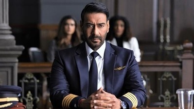 Ajay Devgn in a still from Runway 34. Ajay Devgn in a still from Runway 34.