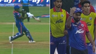 Rishabh Pant calling back DC batters (Twitter) Rishabh Pant calling back DC batters (Twitter)