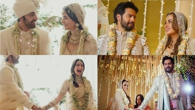 Reddit post pointed out the similarities between Ranbir Kapoor-Alia Bhatt and Varun Dhawan-Natasha Dalal's wedding pictures. Reddit post pointed out the similarities between Ranbir Kapoor-Alia Bhatt and Varun Dhawan-Natasha Dalal's wedding pictures.