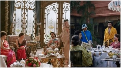 Churni Ganguly with Alia Bhatt, Ranveer Singh, Karan Johar, and Shabana Azmi on Rocky Aur Rani Ki Prem Kahani sets.