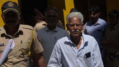 The HC says the 83-year-old Telugu poet’s vital signs were normal and the fact that the role attributed to him in the crime was serious in nature – being one of the main conspirators. (Bhushan Koyande/ HT) The HC says the 83-year-old Telugu poet’s vital signs were normal and the fact that the role attributed to him in the crime was serious in nature – being one of the main conspirators. (Bhushan Koyande/ HT)