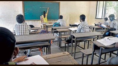 Schools have been directed against allowing access to symptomatic students, staff, or guests. (HT PHOTO)