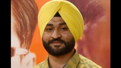 Haryana minister for sports and youth affairs Sandeep Singh (HT PHOTO)