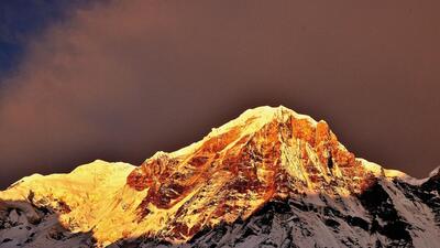 A magnificent sunrise over Annapurna South is what awaits you at the end of your journey. All photos by Ashesh Ambasta
