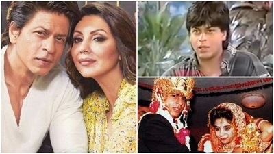 Shah Rukh Khan had a tonne of fun at his own wedding. Shah Rukh Khan had a tonne of fun at his own wedding.