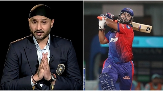 Harbhajan Singh (L) and Rishabh Pant(Twitter | IPLt20.com)