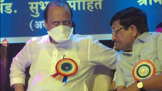 Deputy chief minister Ajit Pawar during an event in Pune. (HT PHOTO)