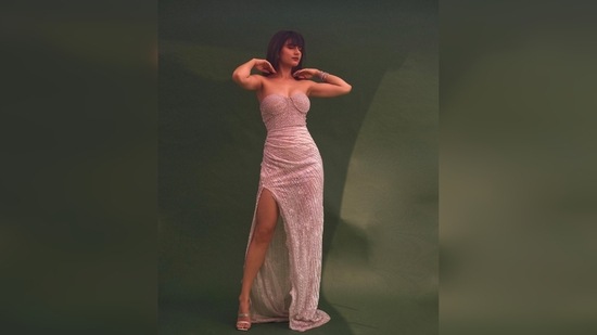 Fatima Sana Shaikh's fresh hairdo made her look like a character from a Bond movie.(Instagram/@fatimasanashaikh)
