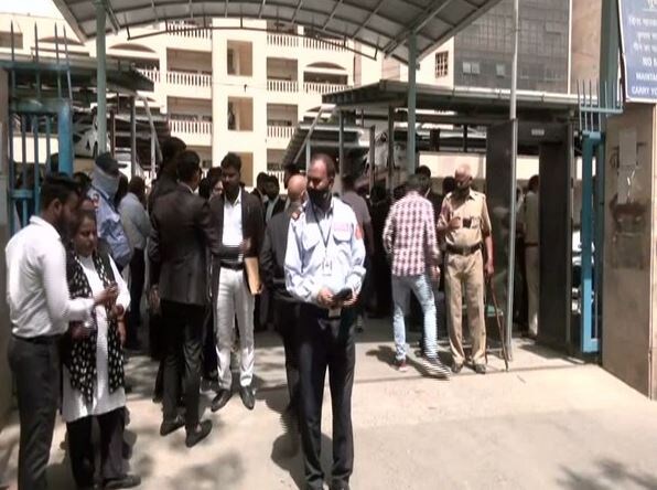 Lawyers of the court abstained from work on Friday afternoon to protest against the security breach and said that the protest will continue till a first information report (FIR) is filed against the official. (ANI Photo)