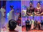Indian Administrative Service officer Tina Dabi, topper of the 2015 civil service exams, fellow officer Dr Pradeep Gawande exchanged vows with fellow officer Dr Pradeep Gawande in Rajasthan’s Jaipur in the presence of their family and friends.(Facebook/Raj Patil, Twitter/@VinodJakharIN)