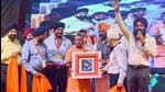 Uttar Pradesh chief minister Yogi Adityanath at a programme dedicated to Guru Tegh Bahadur in Lucknow on Saturday. (PTI PHOTO) Uttar Pradesh chief minister Yogi Adityanath at a programme dedicated to Guru Tegh Bahadur in Lucknow on Saturday. (PTI PHOTO)