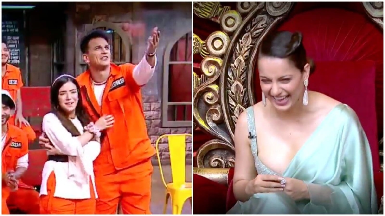 Lock Upp: Kangana Ranaut laughs after forcing Prince Narula to dance with Azma Fallah, he wants the music shut down