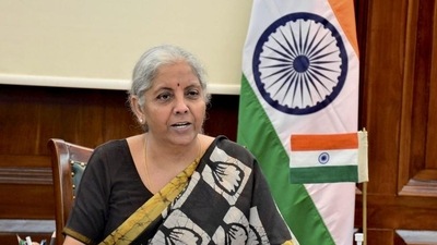 Union finance minister Nirmala Sitharaman was in the US to attend &nbsp;the Spring Meetings of International Monetary Fund (IMF) and World Bank. (PTI) (File photo) (HT_PRINT)