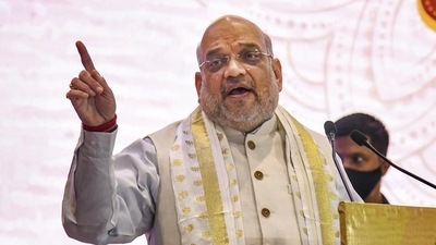 Union home Minister Amit Shah. (PTI) Union home Minister Amit Shah. (PTI)