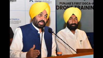 Need to develop anti-drone technology to check drugs, arms supply: CM Bhagwant Mann (HT)