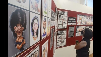 Museum of Cartoon Art at the Savitribai Phule Pune University (SPPU) campus. (HT PHOTO) Museum of Cartoon Art at the Savitribai Phule Pune University (SPPU) campus. (HT PHOTO)