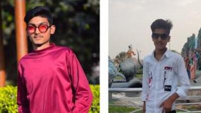 (From left) The two teens identified as Vijay, 15, and Ayush, 15, of Daba in Ludhiana who drowned in a canal when they went to take a dip. (HT PHOTO)