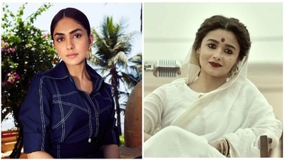 Mrunal Thakur wanted to be a part of Alia Bhatt's Gangubai Kathiawadi.